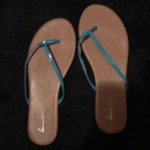 Lane Bryant thin strap sandals; EUC , size 11